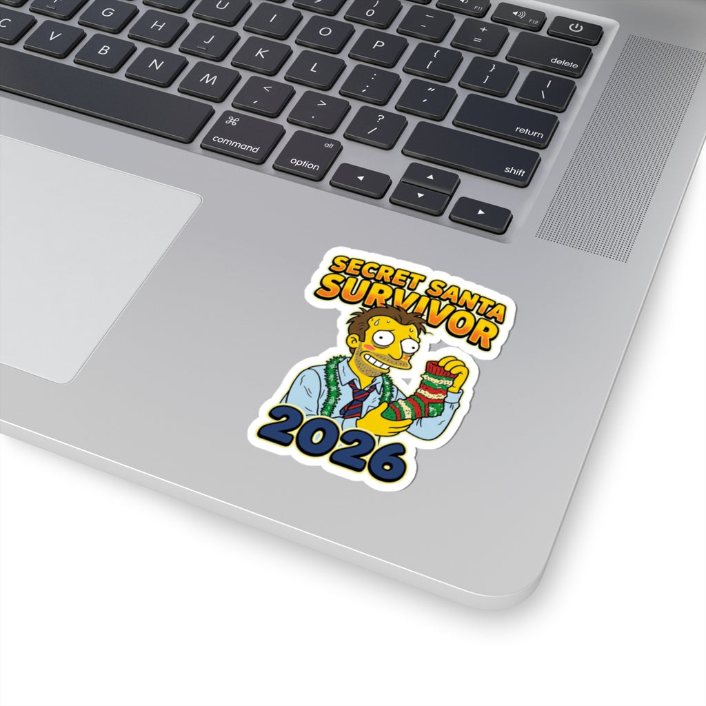 Kiss Cut Sticker, Secret Santa Survivor