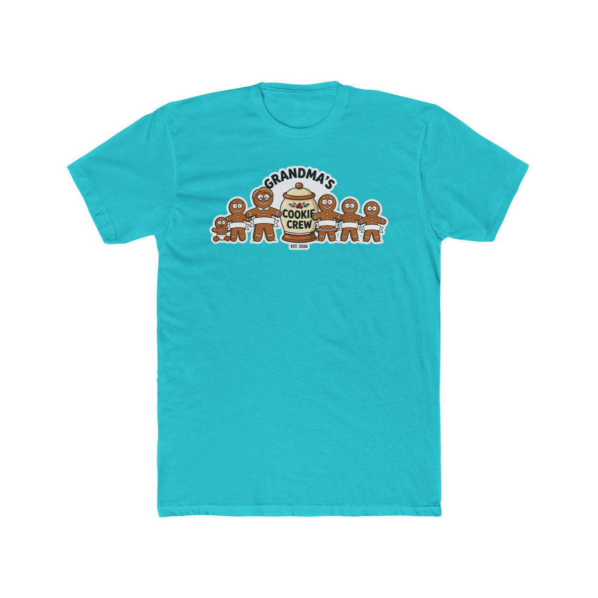 Grandma’s Cookie Crew 2026, Cotton T-Shirt (All Colors)(Custom)