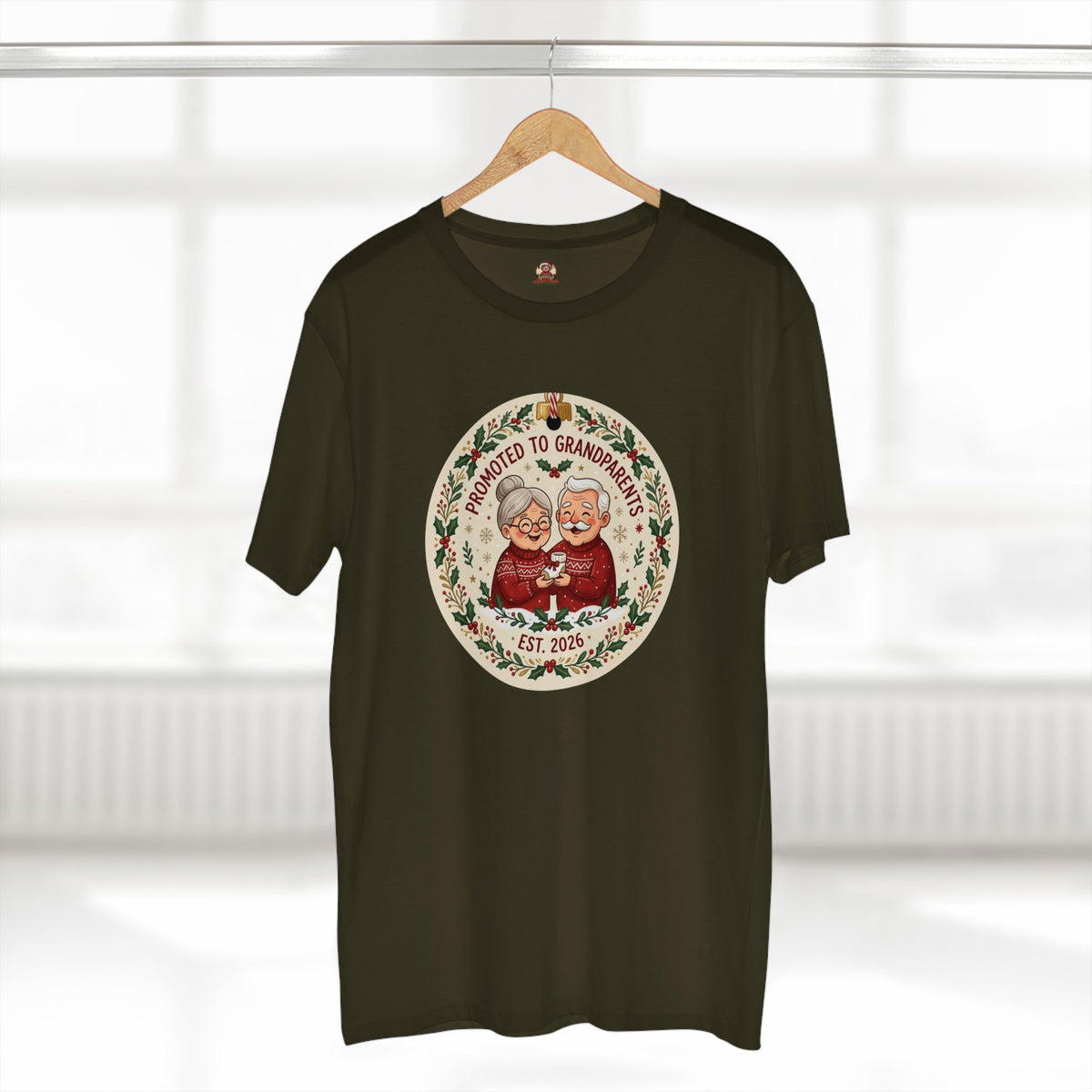 Casual Tee, Promoted to Grandparents (All Colors)(Custom)
