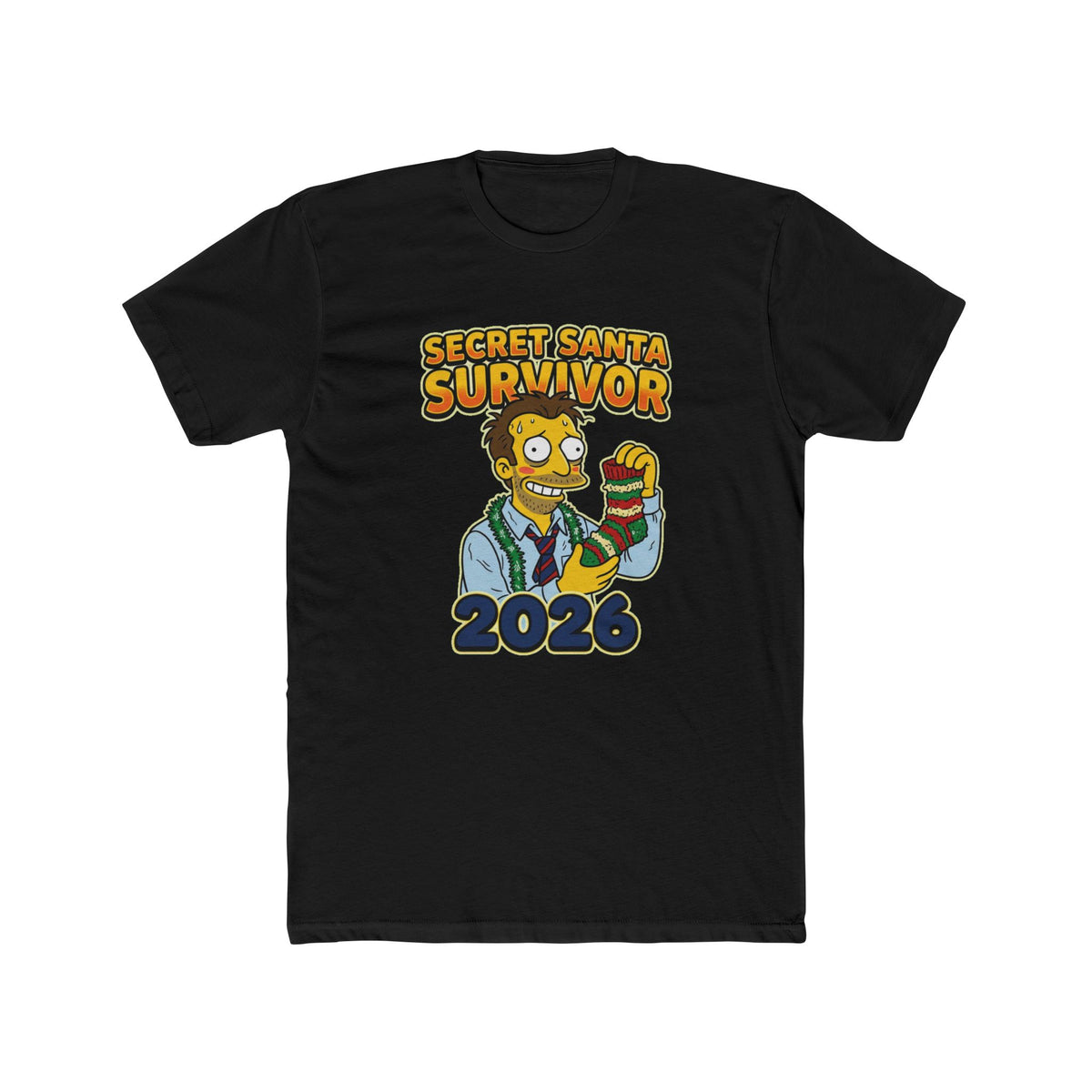 Secret Santa Survivor, Cotton T-Shirt (All Colors)