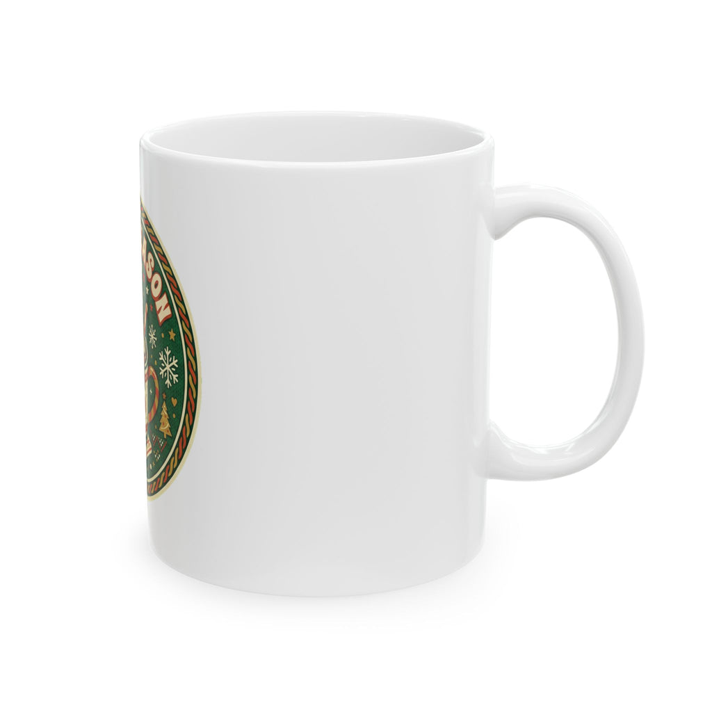 Ceramic Mug, Cocoa Season (White)