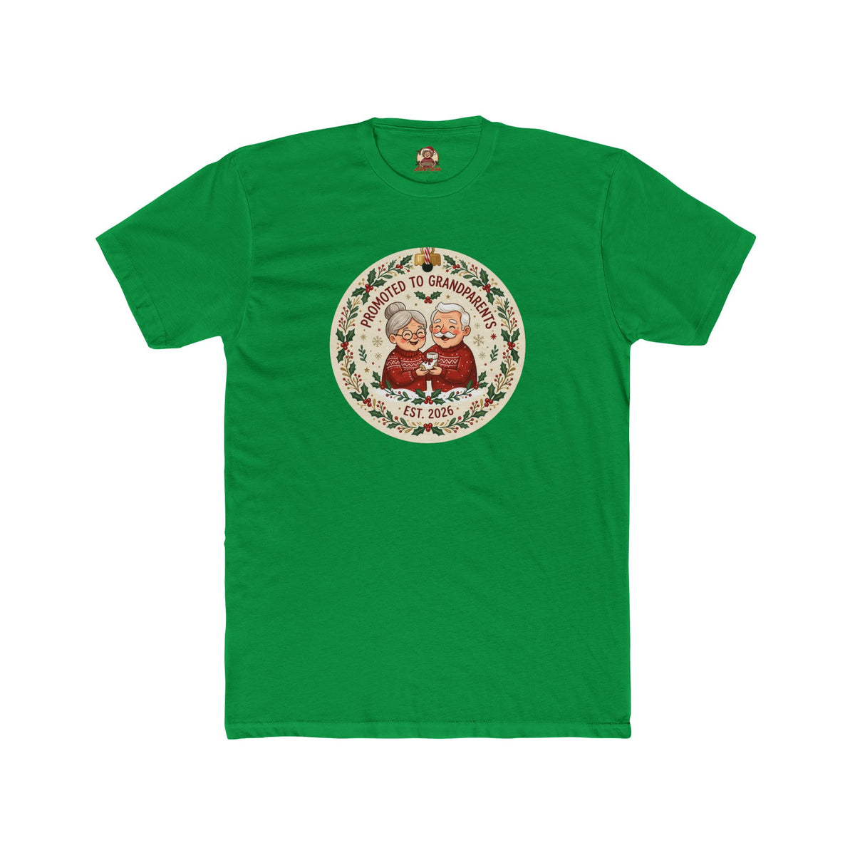 Promoted to Grandparents, Cotton T-Shirt (All Colors)(Custom)