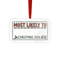 Die Cut Acrylic Ornament, Most Likely To