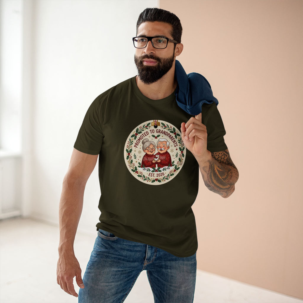 Casual Tee, Promoted to Grandparents (All Colors)(Custom)