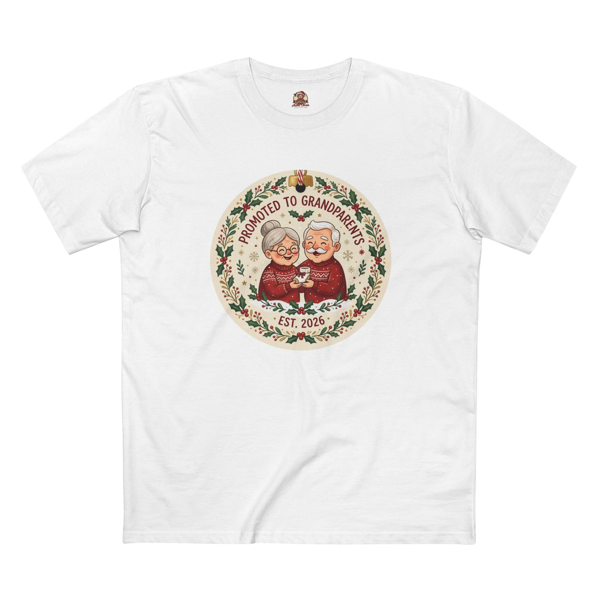 Casual Tee, Promoted to Grandparents (All Colors)(Custom)