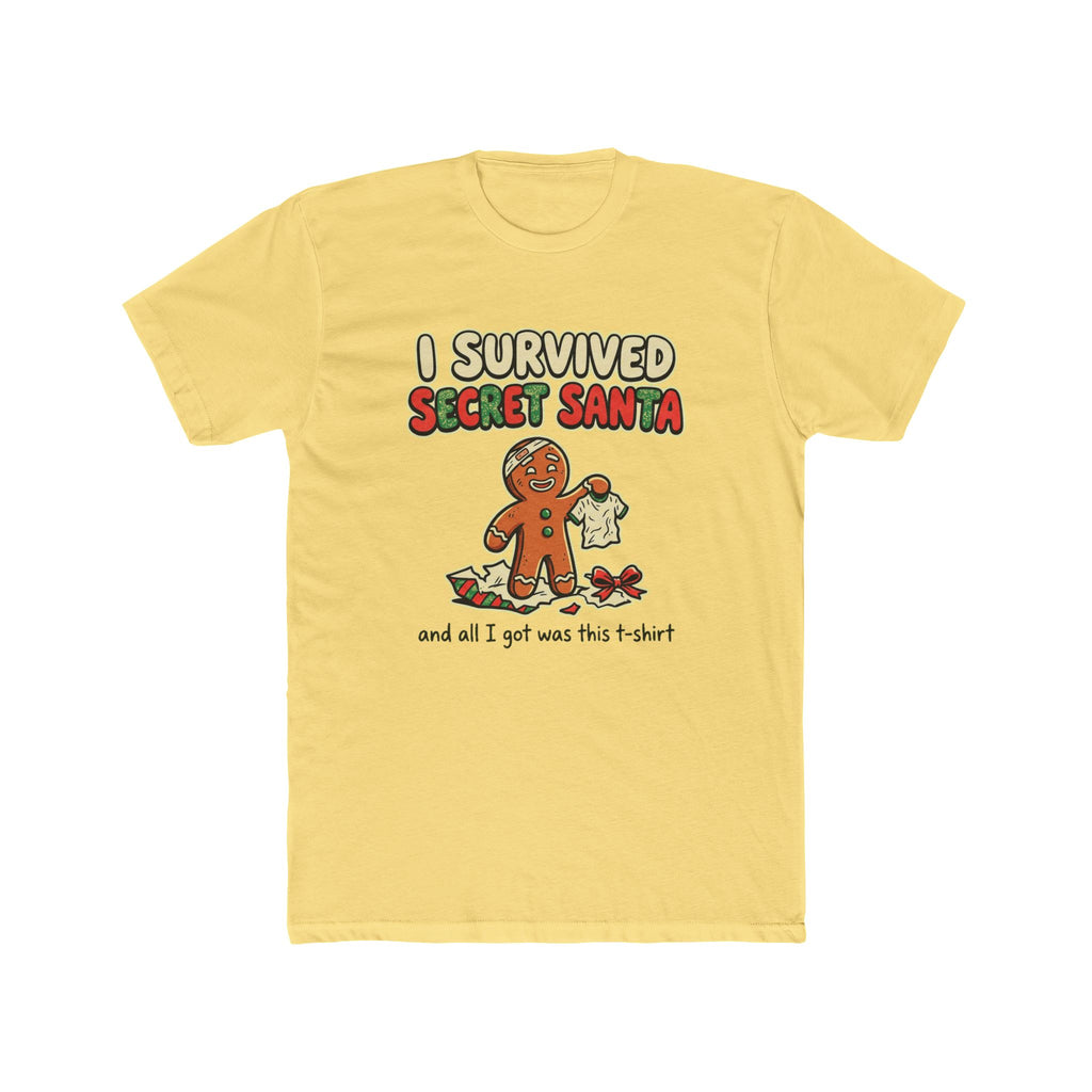 I Survived Secret Santa, Cotton T-Shirt (All Colors)