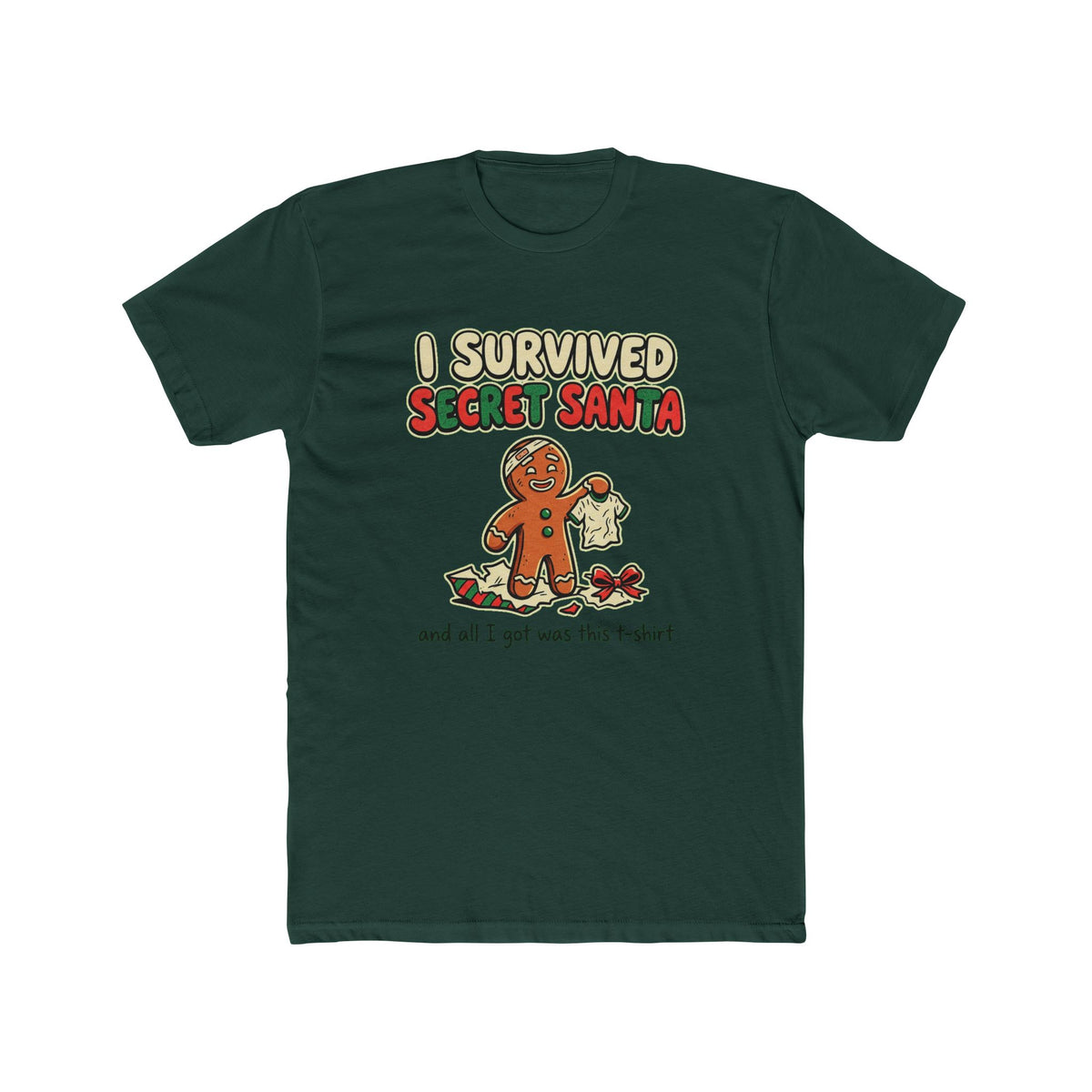 I Survived Secret Santa, Cotton T-Shirt (All Colors)