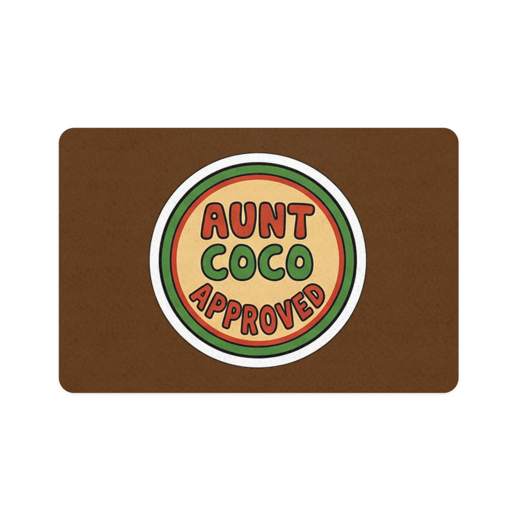Pet Food Mat, Aunt Coco Approved - 12 x 18