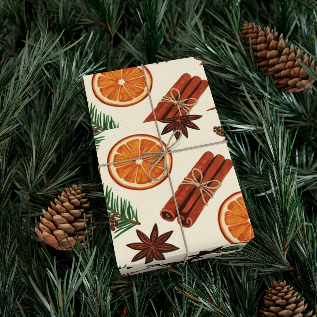 Christmas Giftwrap Paper, Bright & Spice (Custom)