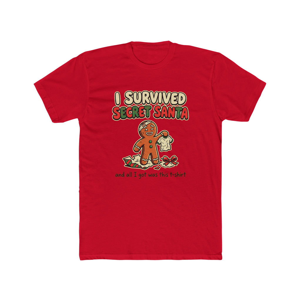 I Survived Secret Santa, Cotton T-Shirt (All Colors)