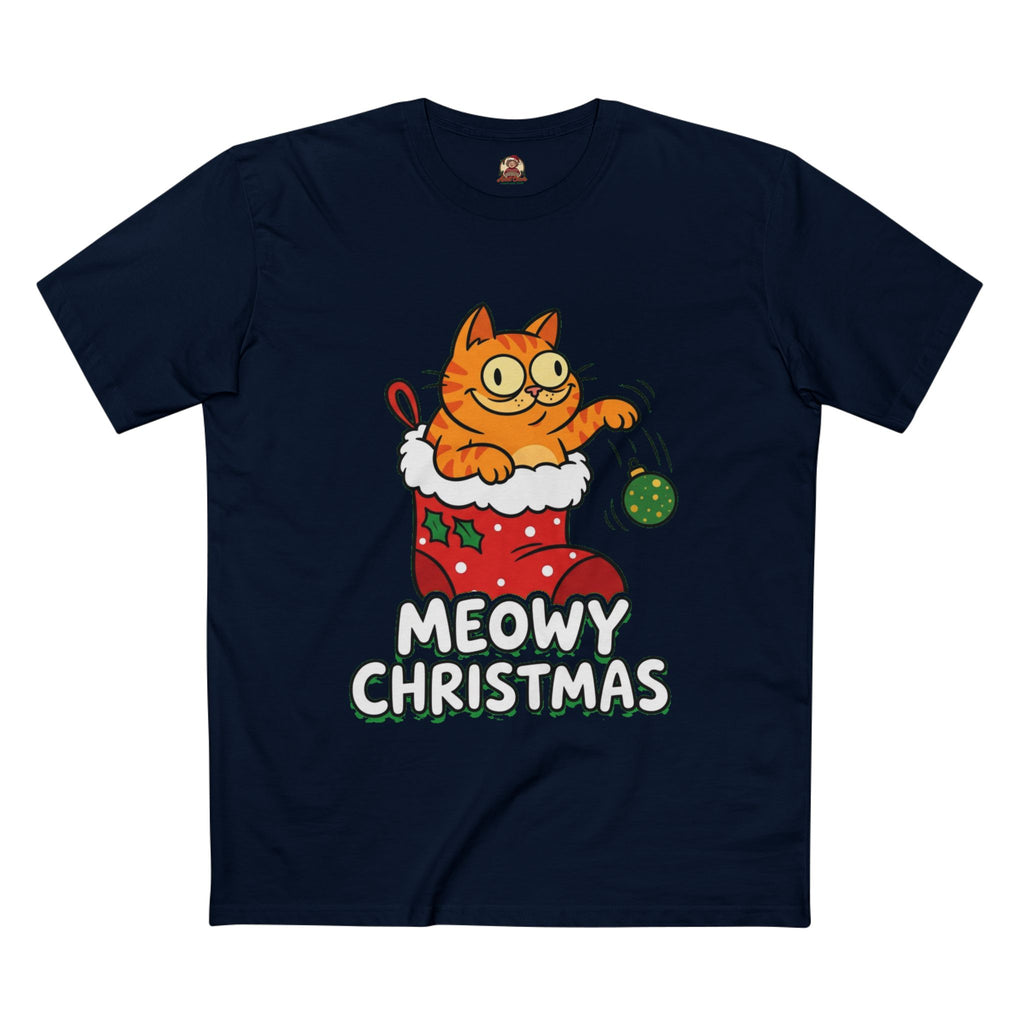 Casual Tee, Meowy Christmas (All Colors)