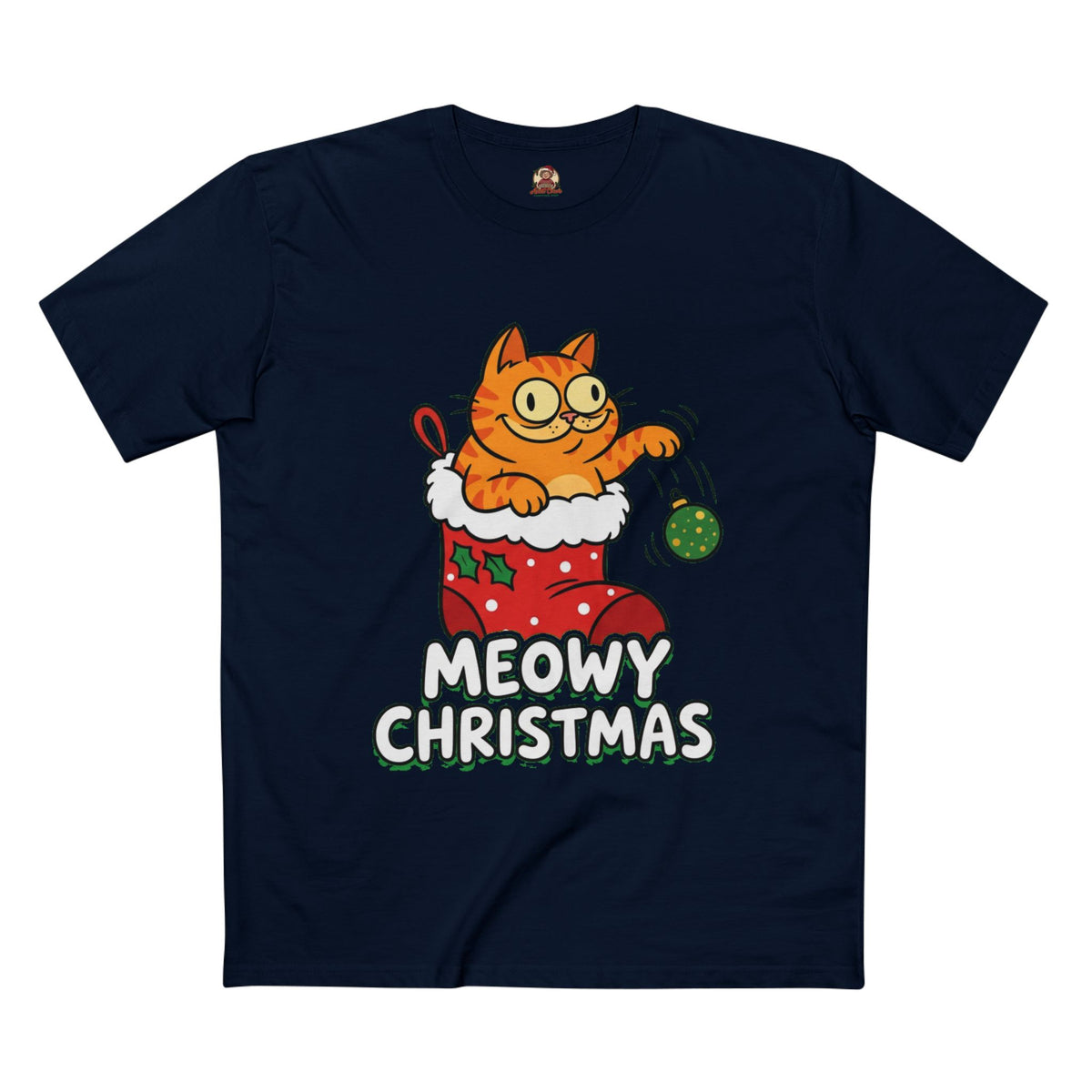 Casual Tee, Meowy Christmas (All Colors)