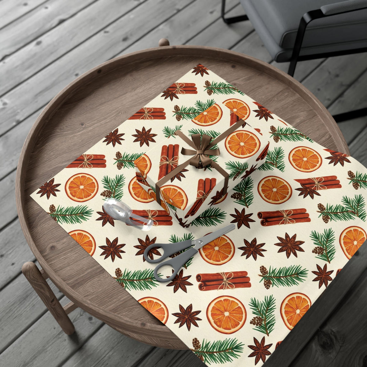 Christmas Giftwrap Paper, Bright & Spice (Custom)