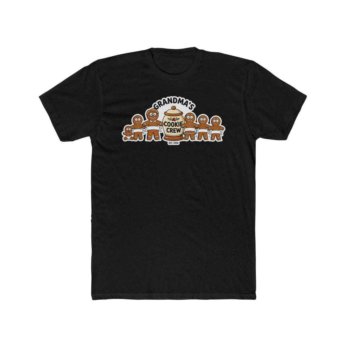 Grandma’s Cookie Crew 2026, Cotton T-Shirt (All Colors)(Custom)