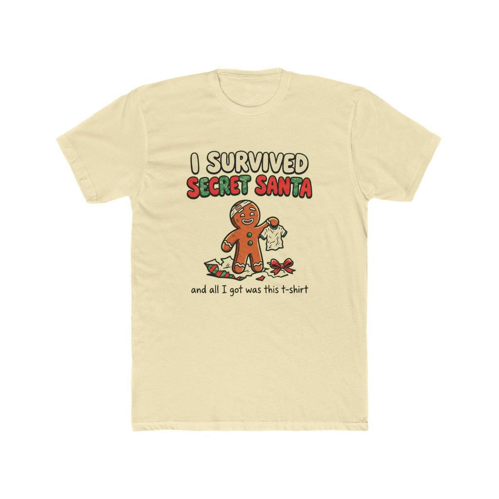I Survived Secret Santa, Cotton T-Shirt (All Colors)