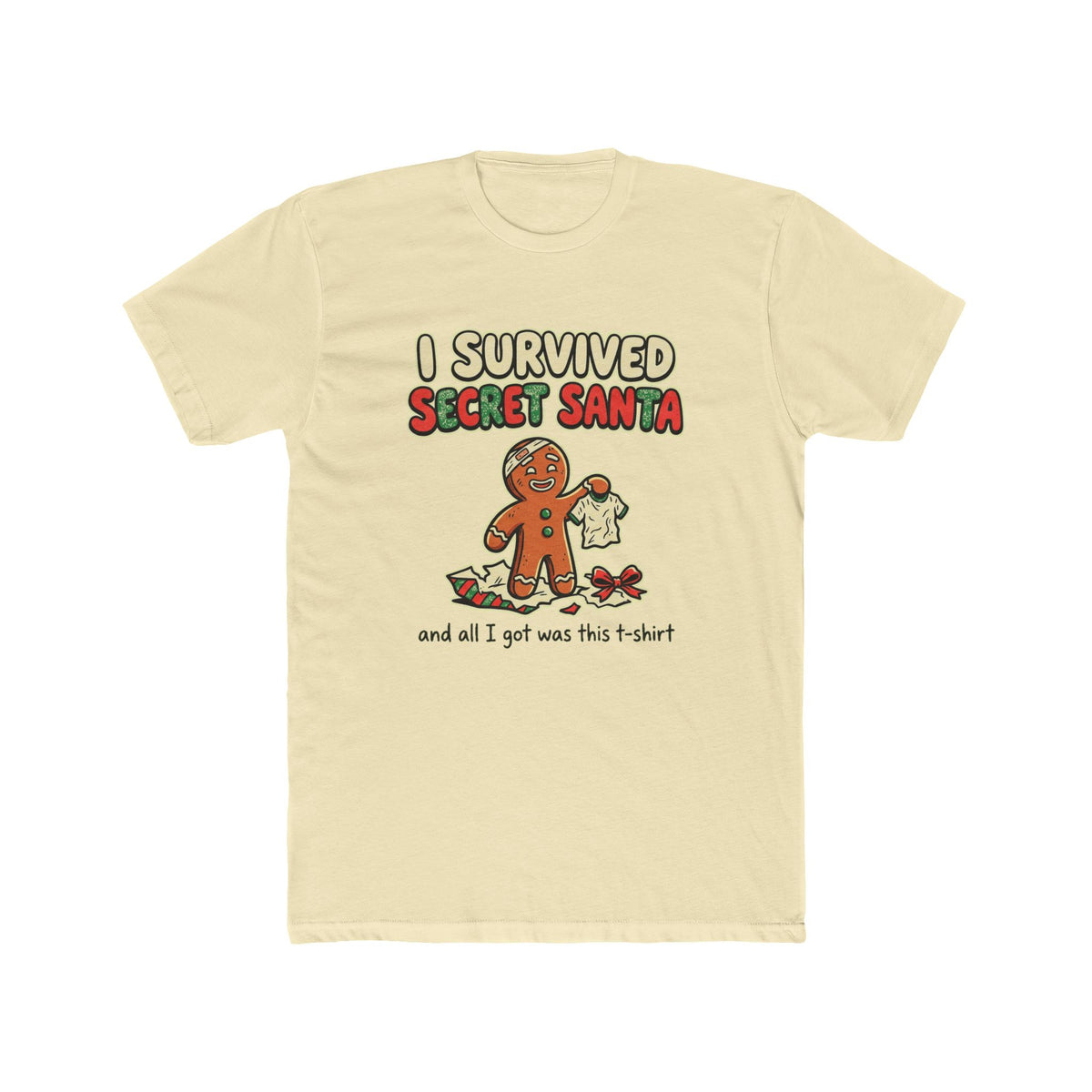 I Survived Secret Santa, Cotton T-Shirt (All Colors)