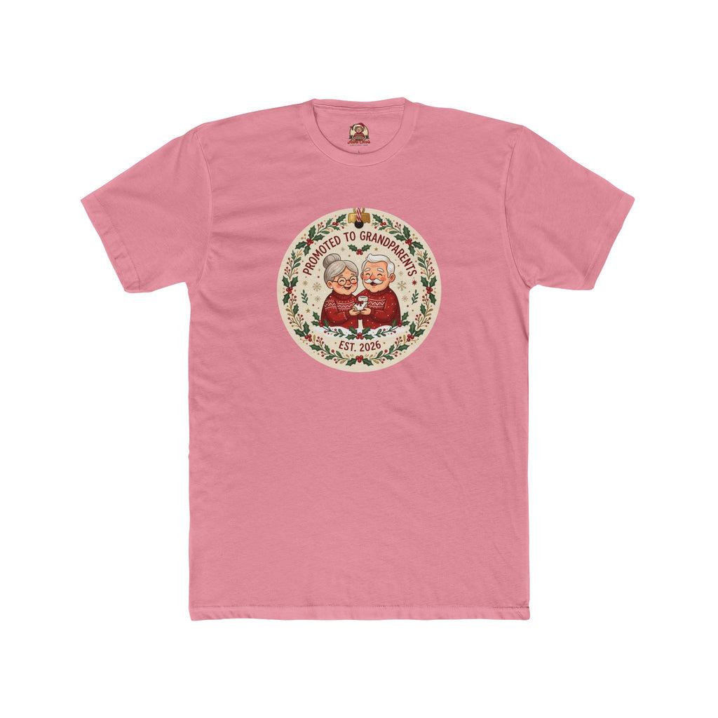 Promoted to Grandparents, Cotton T-Shirt (All Colors)(Custom)