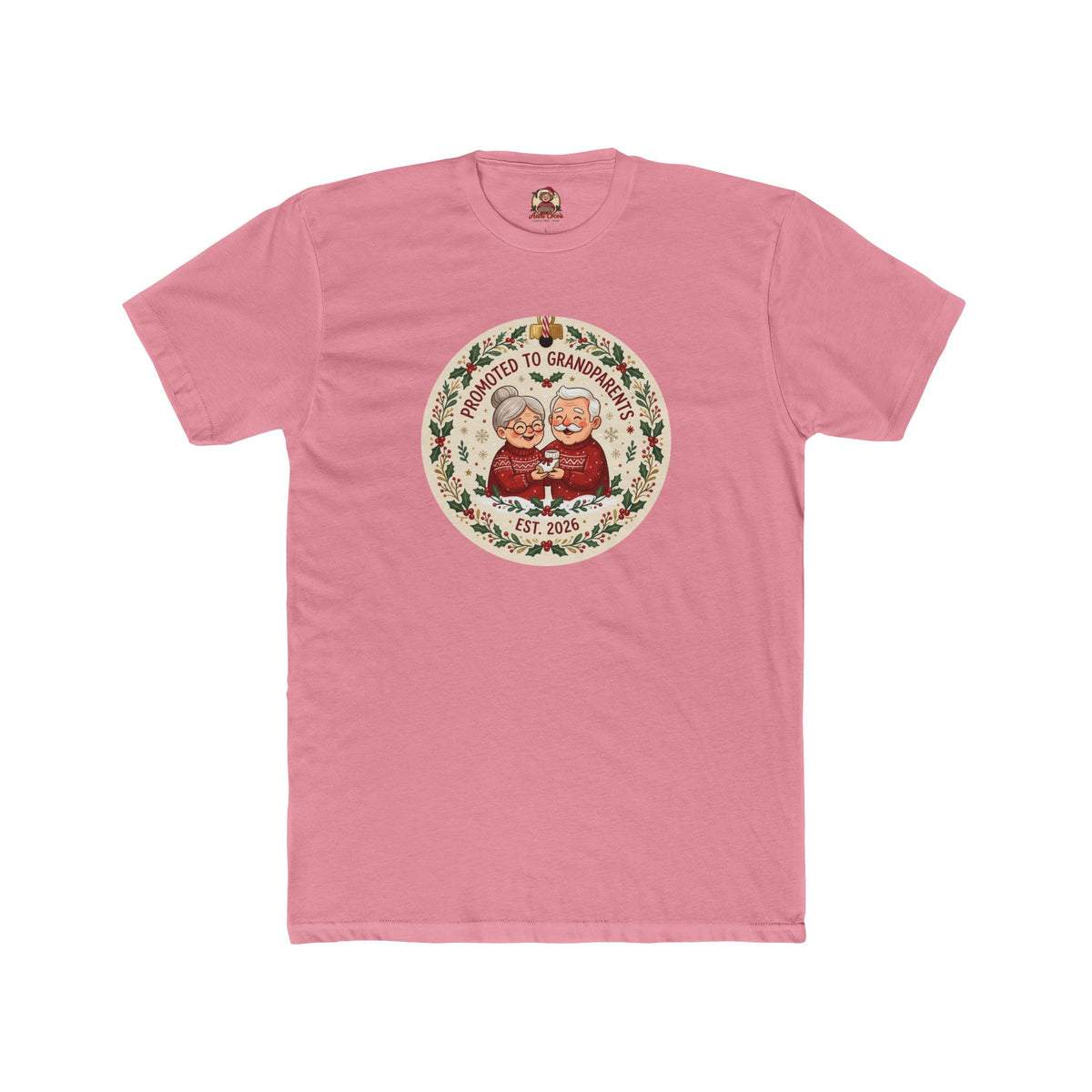 Promoted to Grandparents, Cotton T-Shirt (All Colors)(Custom)