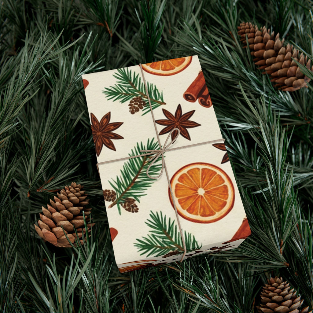 Christmas Giftwrap Paper, Bright & Spice (Custom)