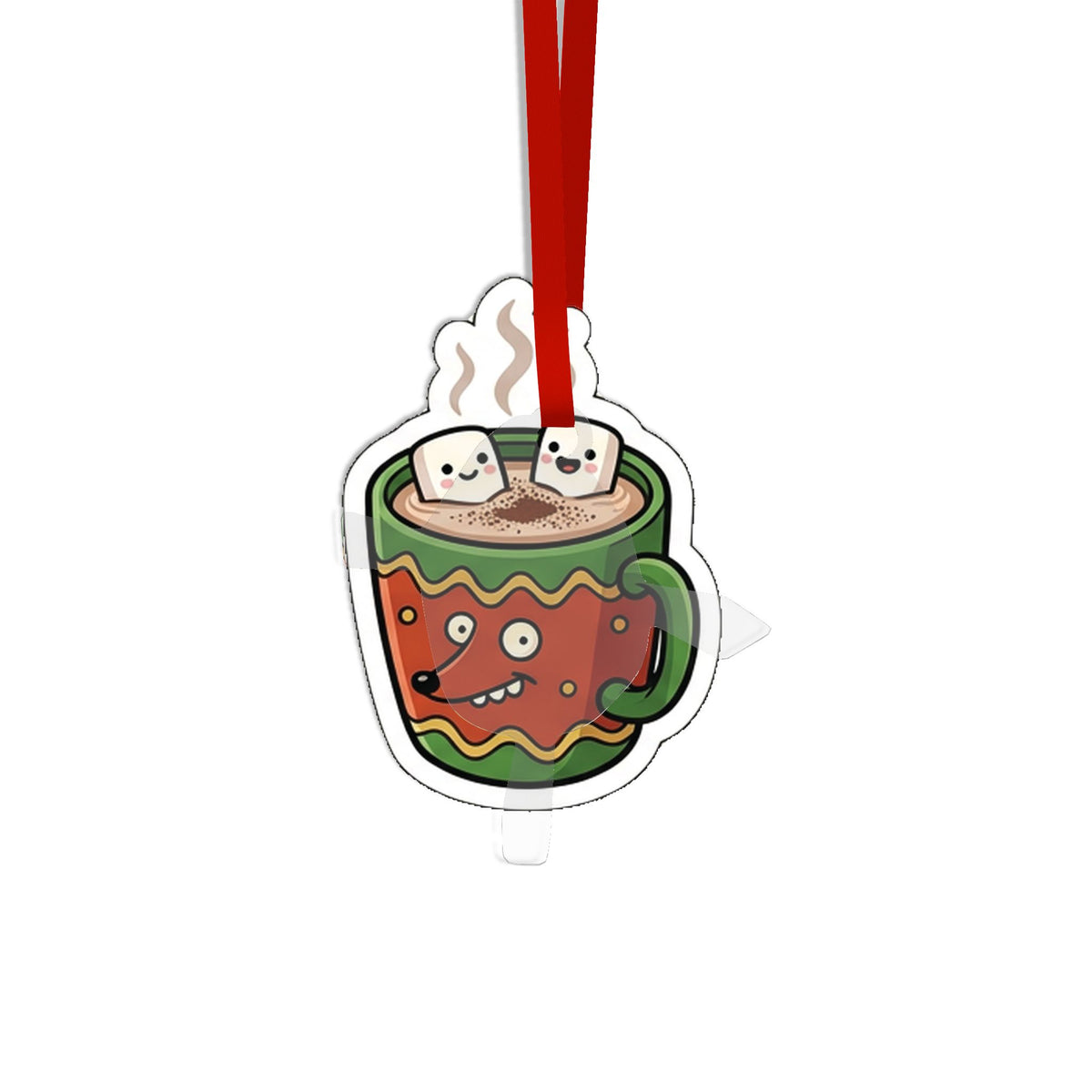 Die Cut Acrylic Ornament, Cocoa Season 2