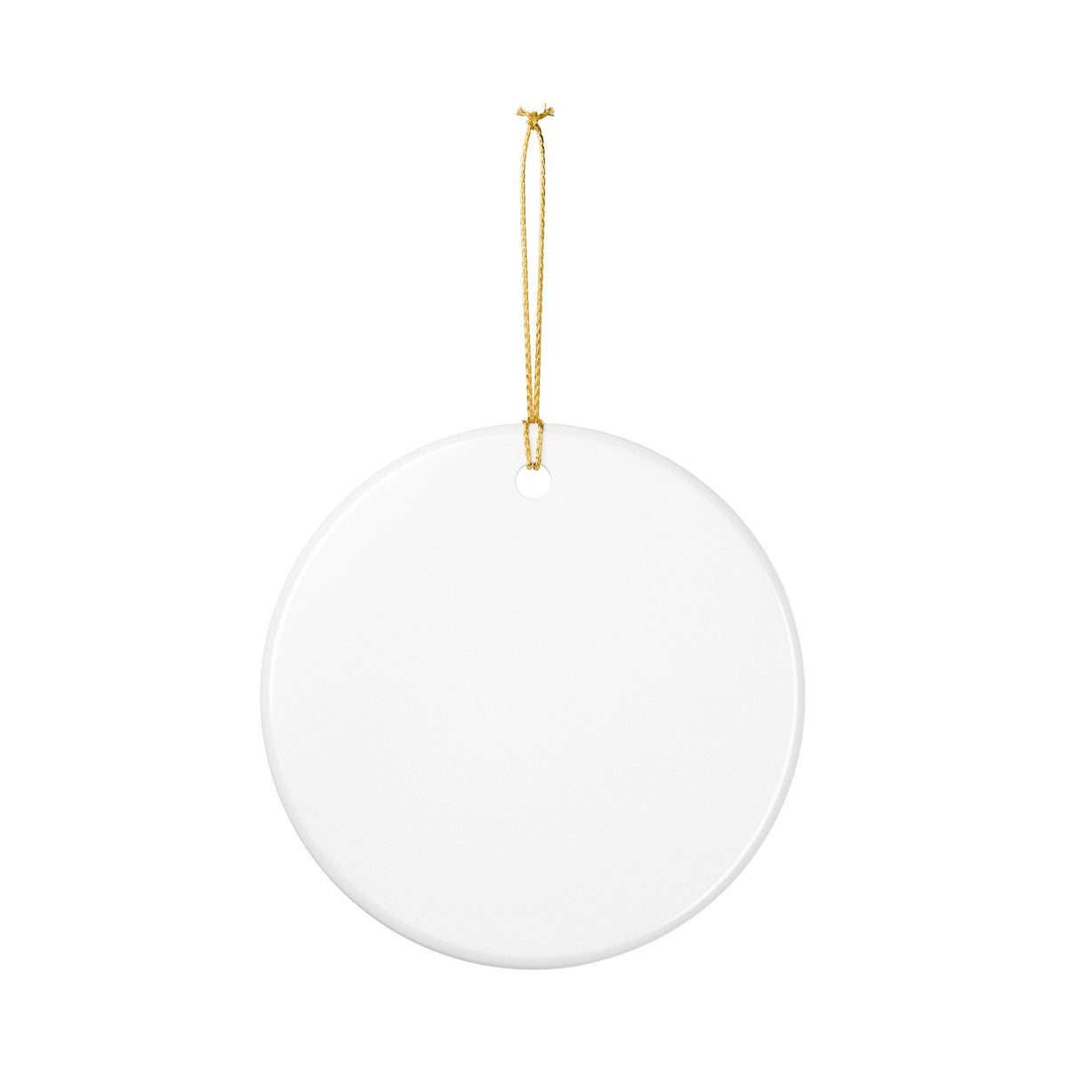 Ceramic Ornament, Secret Santa Survivor (White)