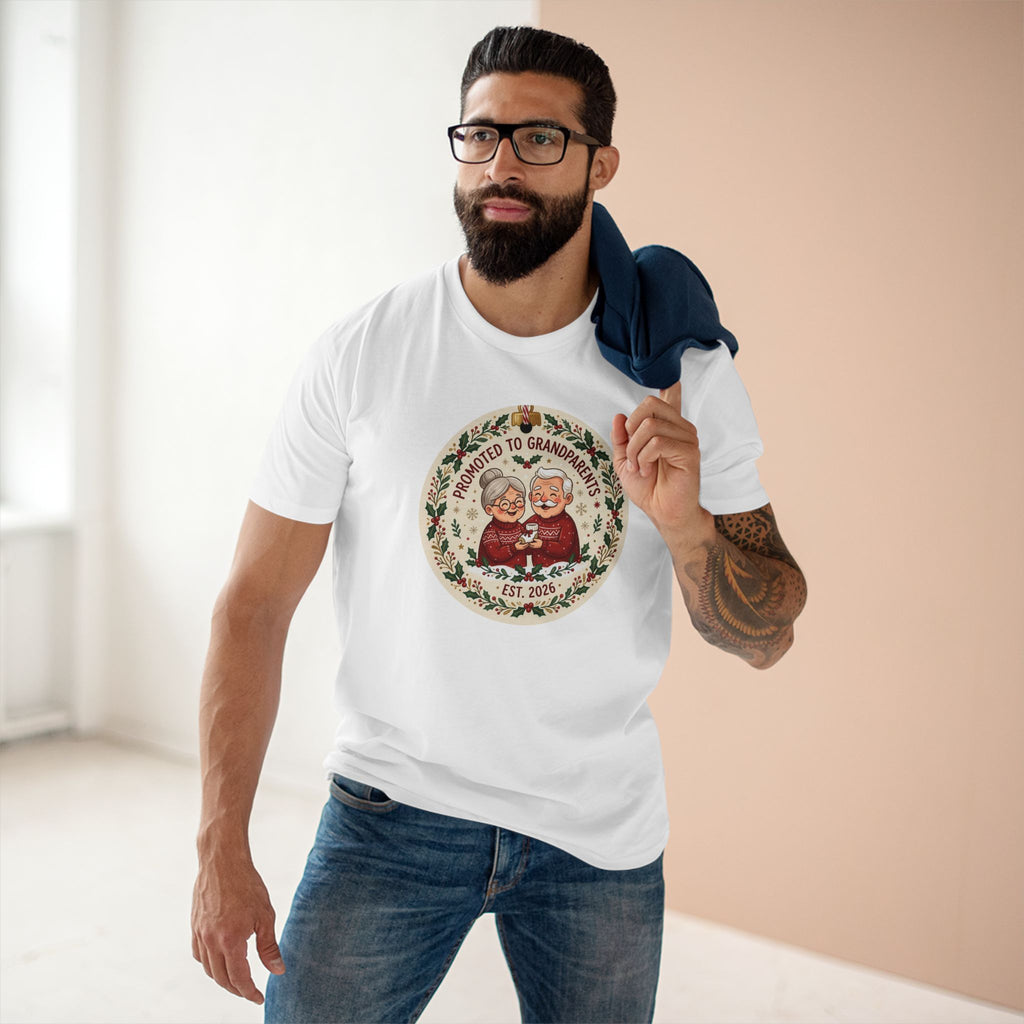 Casual Tee, Promoted to Grandparents (All Colors)(Custom)