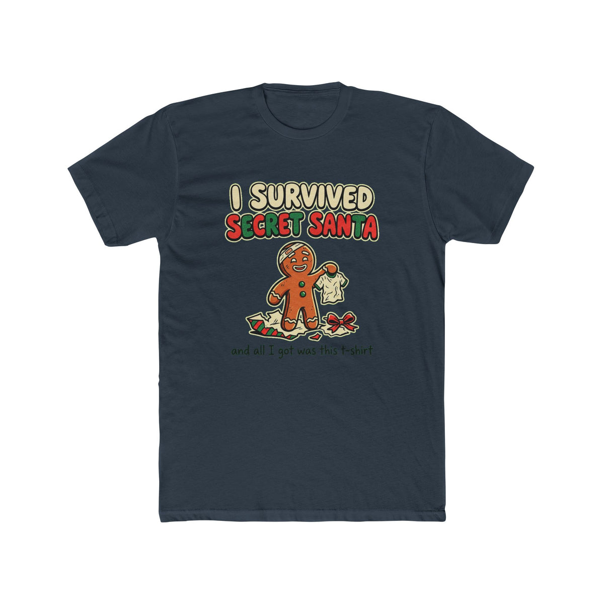 I Survived Secret Santa, Cotton T-Shirt (All Colors)
