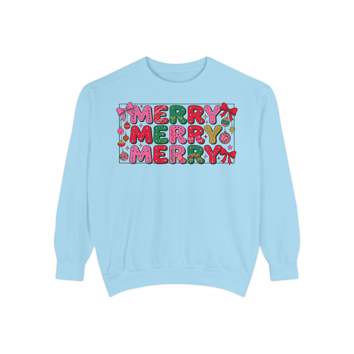 Dyed Sweatshirt, Merry Merry (White)