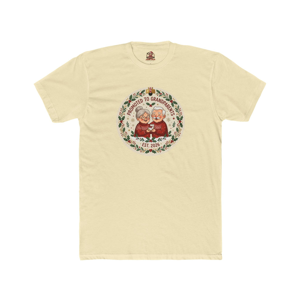 Promoted to Grandparents, Cotton T-Shirt (All Colors)(Custom)