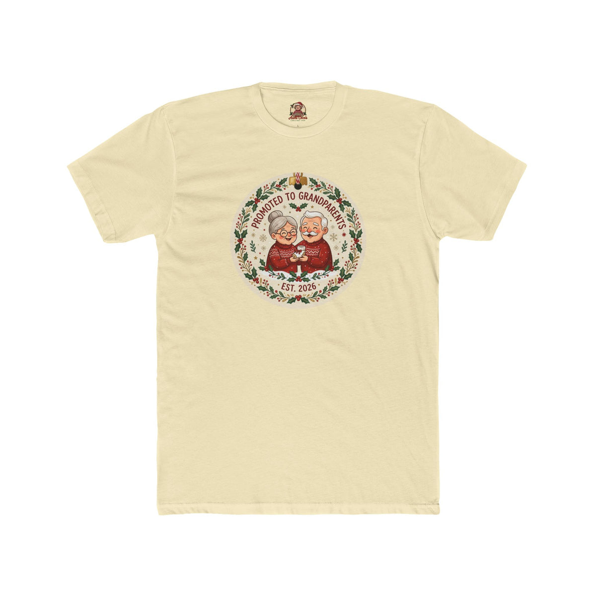 Promoted to Grandparents, Cotton T-Shirt (All Colors)(Custom)