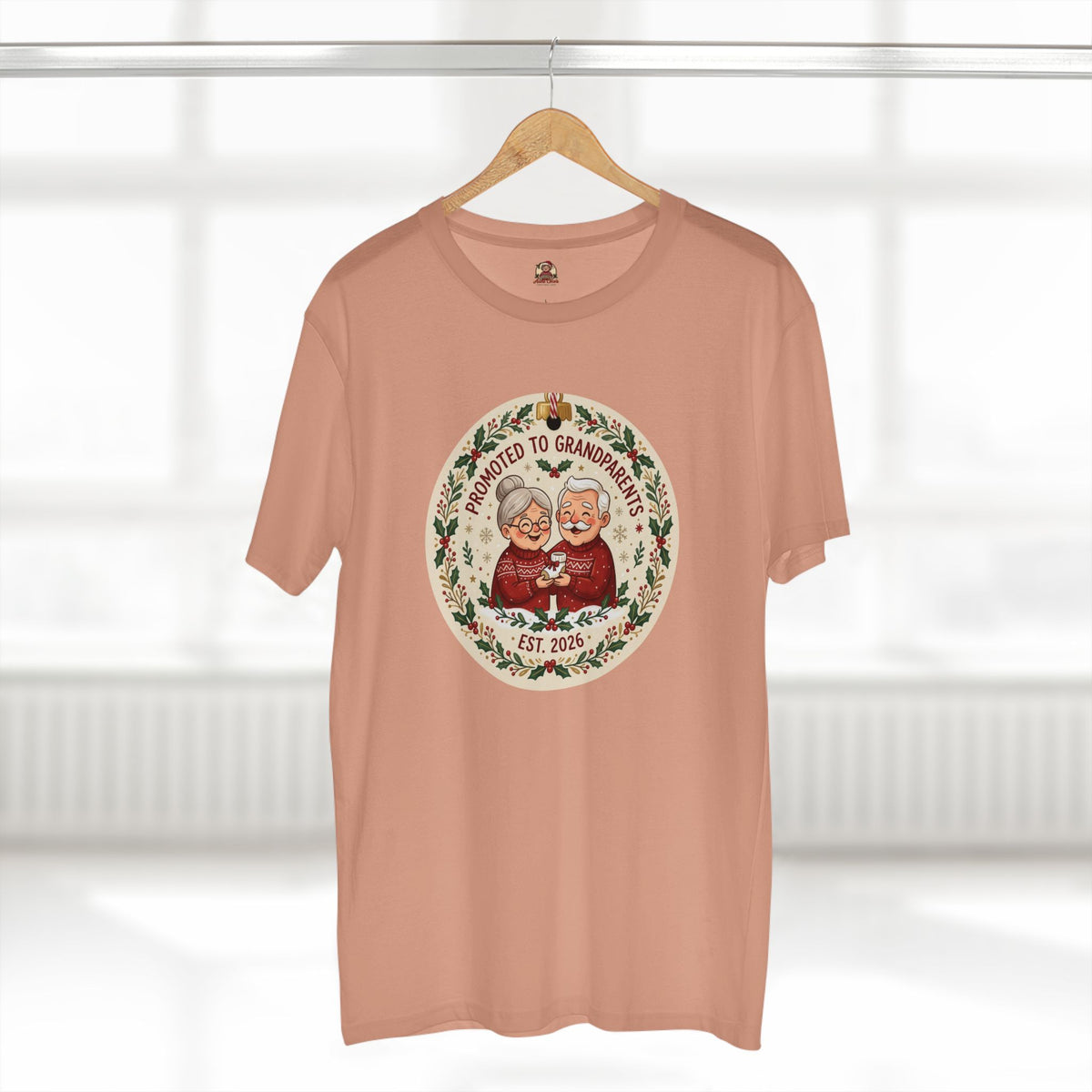 Casual Tee, Promoted to Grandparents (All Colors)(Custom)