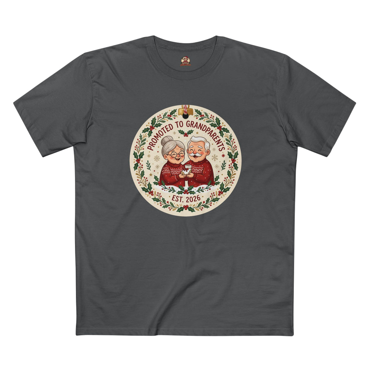 Casual Tee, Promoted to Grandparents (All Colors)(Custom)