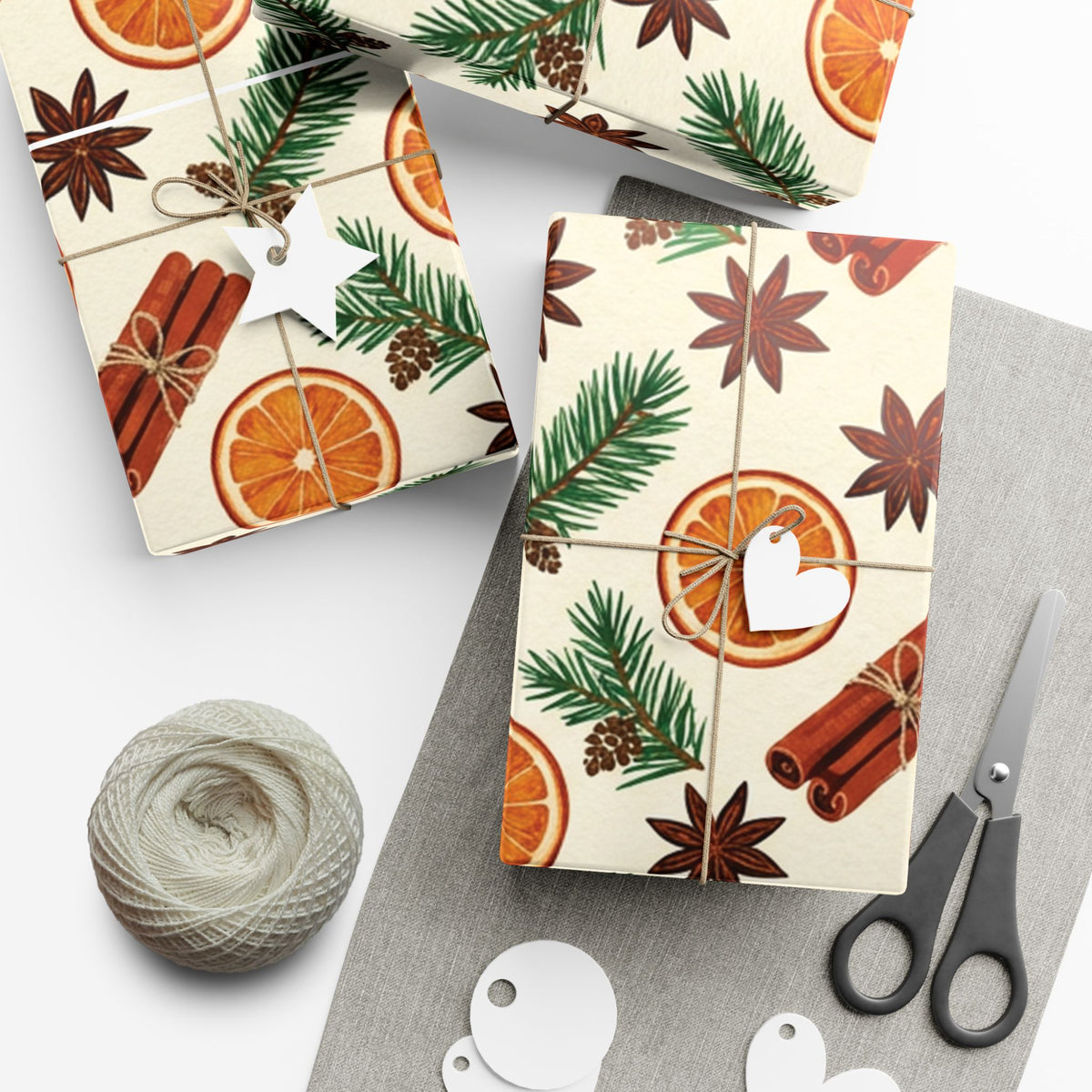 Christmas Giftwrap Paper, Bright & Spice (Custom)