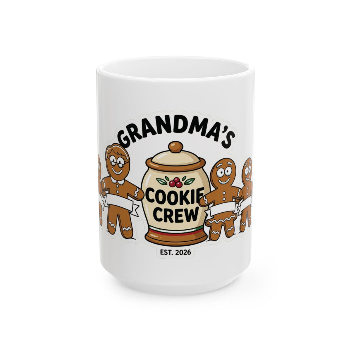 Ceramic Mug, Grandma’s Cookie Crew (White)