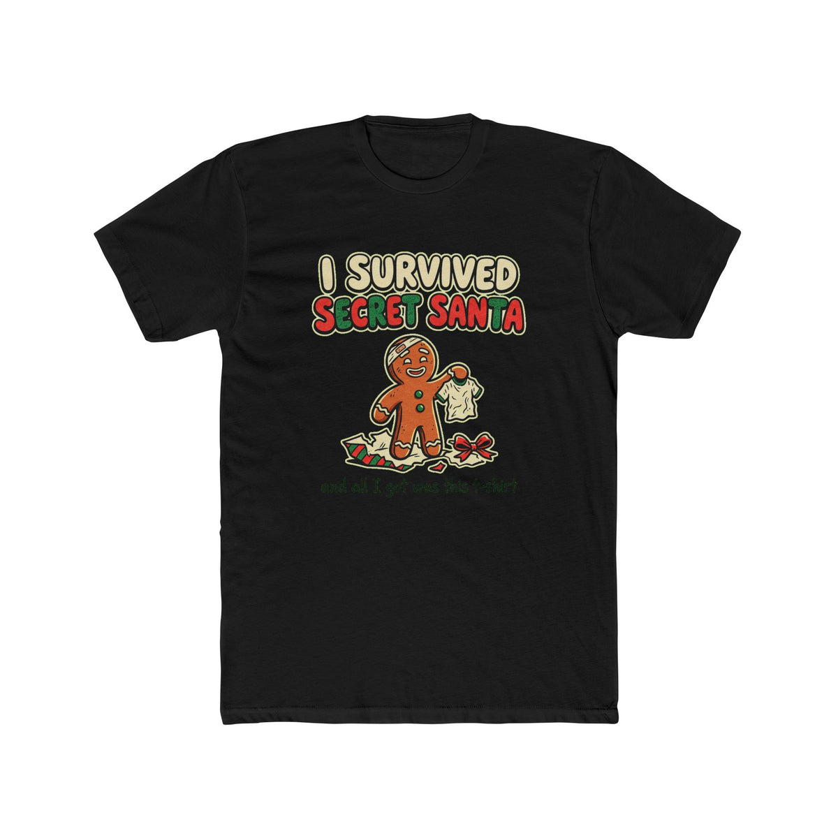 I Survived Secret Santa, Cotton T-Shirt (All Colors)