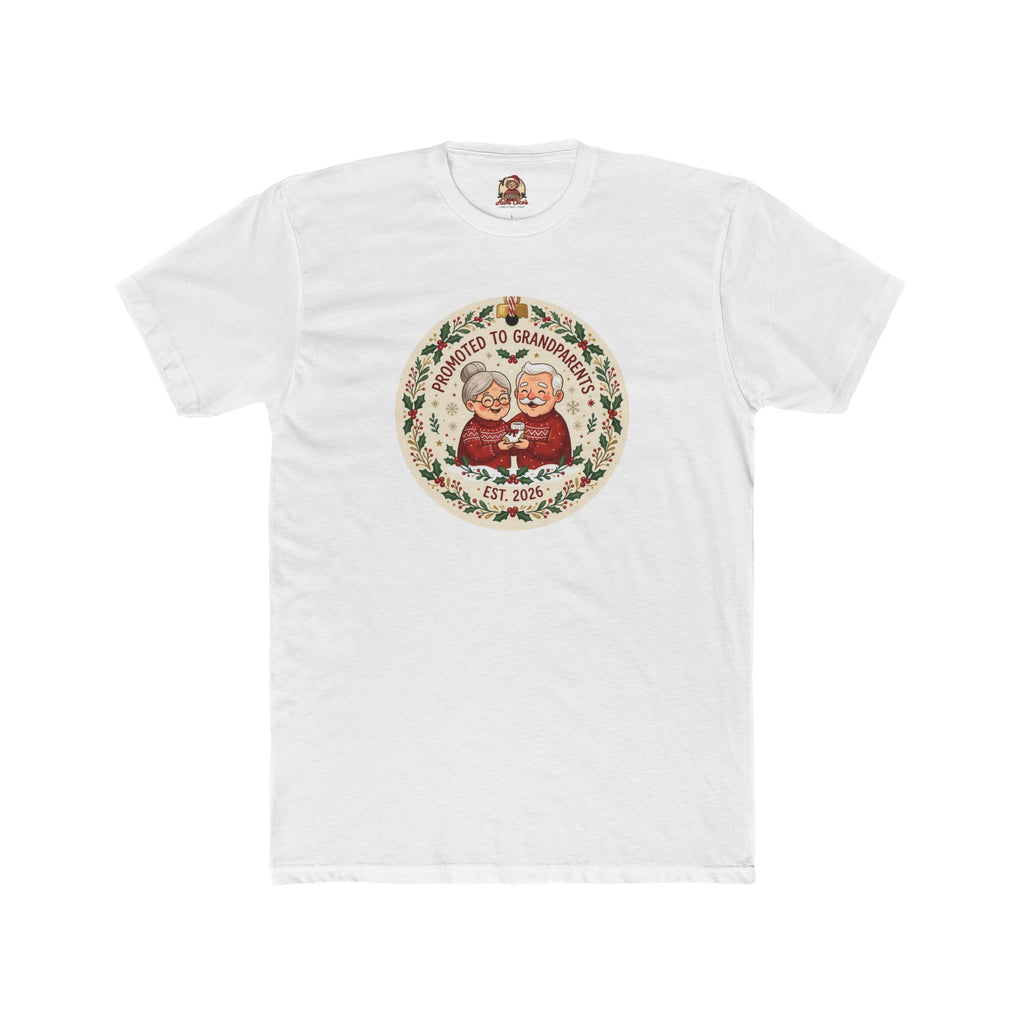 Promoted to Grandparents, Cotton T-Shirt (All Colors)(Custom)