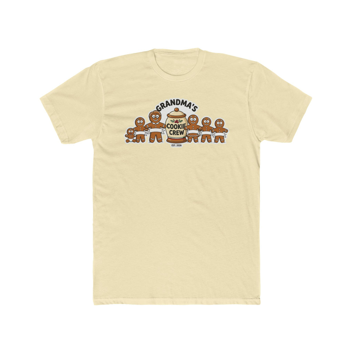 Grandma’s Cookie Crew 2026, Cotton T-Shirt (All Colors)(Custom)