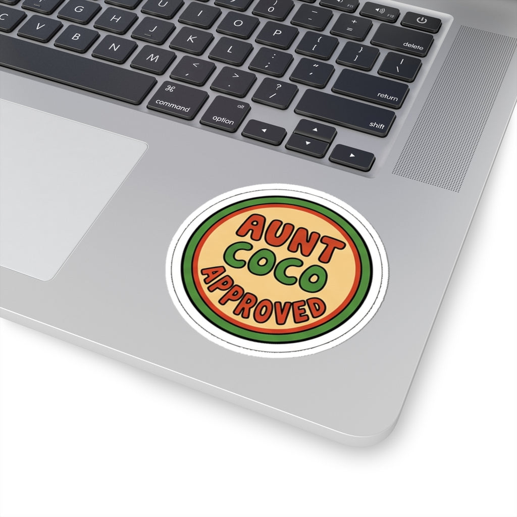 Kiss Cut Sticker, Aunt Coco Approved