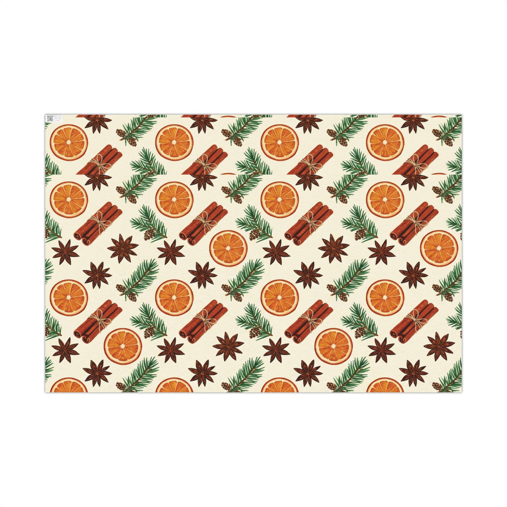 Christmas Giftwrap Paper, Bright & Spice (Custom)