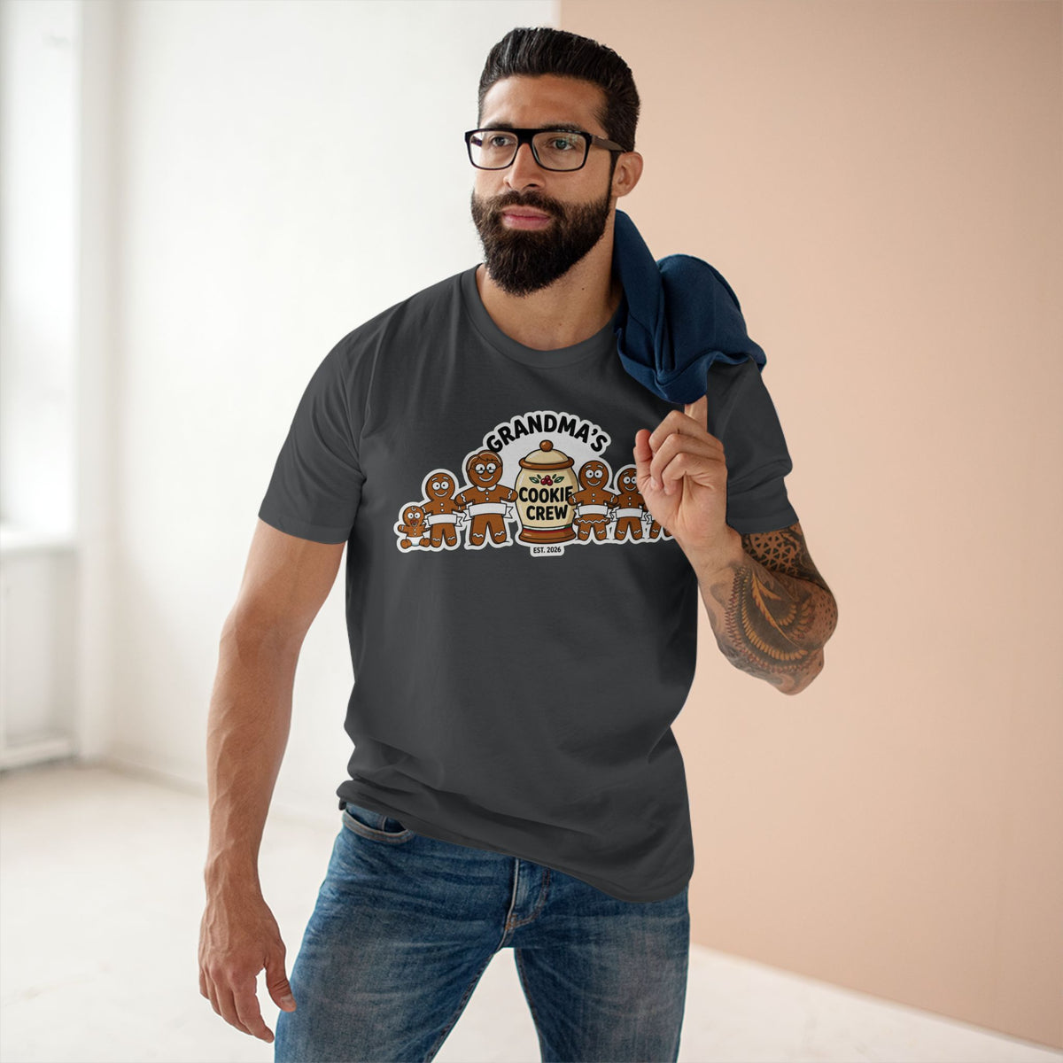 Casual Tee, Grandma’s Cookie Crew (All Colors)(Custom)