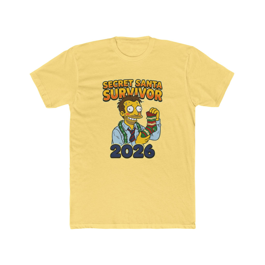 Secret Santa Survivor, Cotton T-Shirt (All Colors)