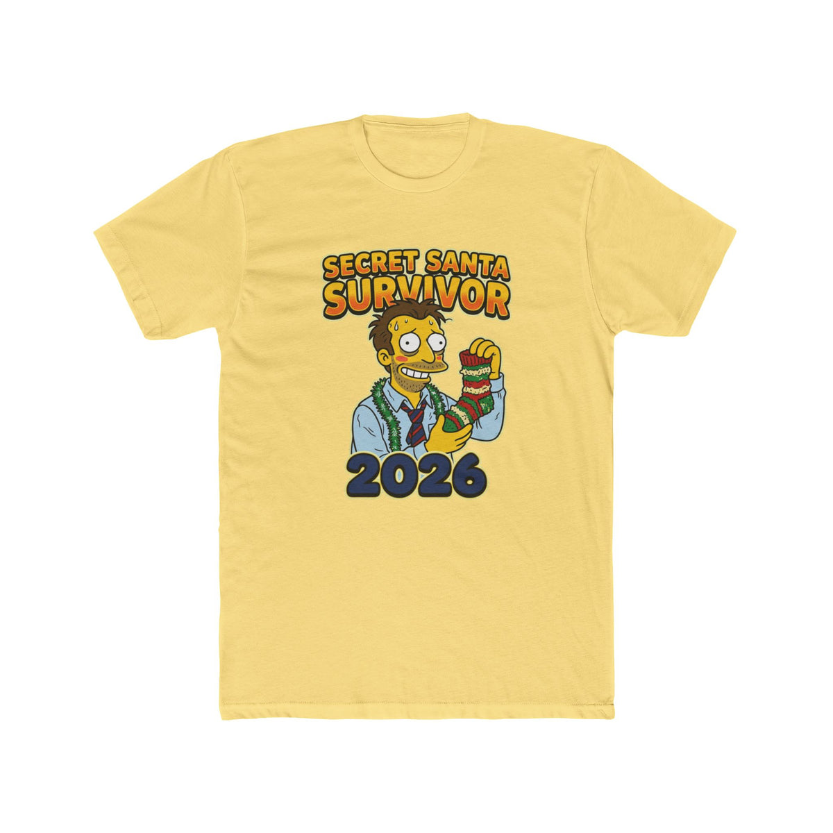 Secret Santa Survivor, Cotton T-Shirt (All Colors)