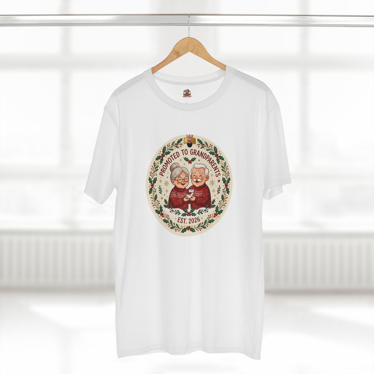 Casual Tee, Promoted to Grandparents (All Colors)(Custom)