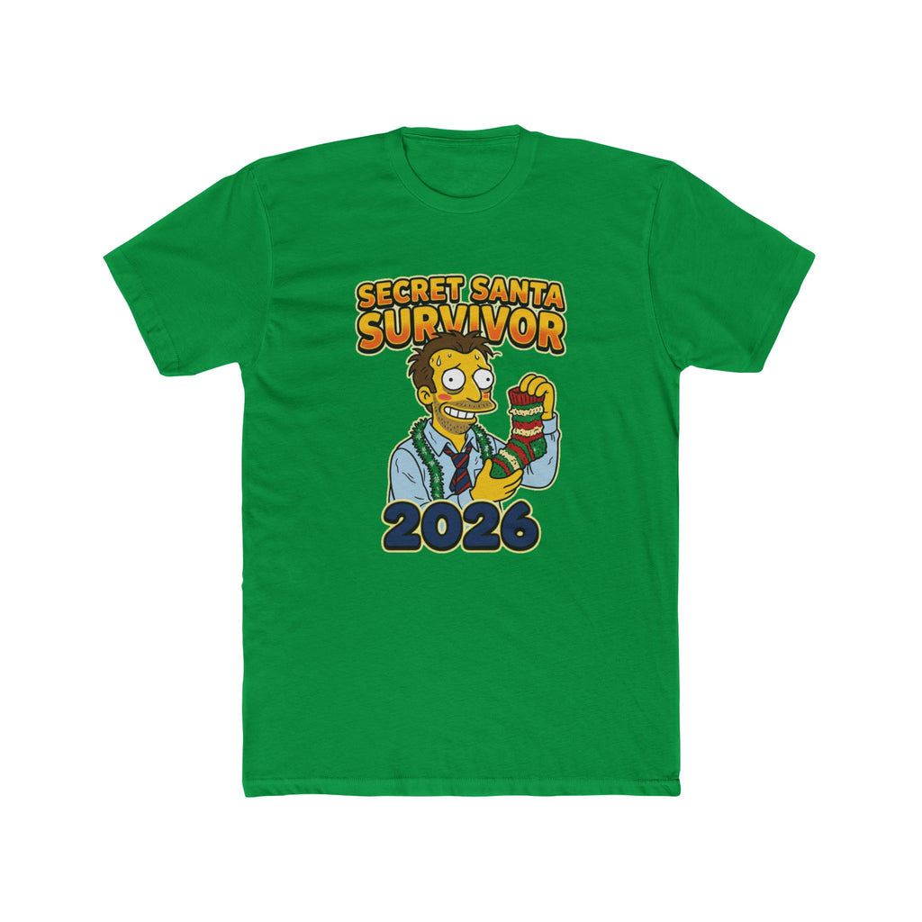 Secret Santa Survivor, Cotton T-Shirt (All Colors)