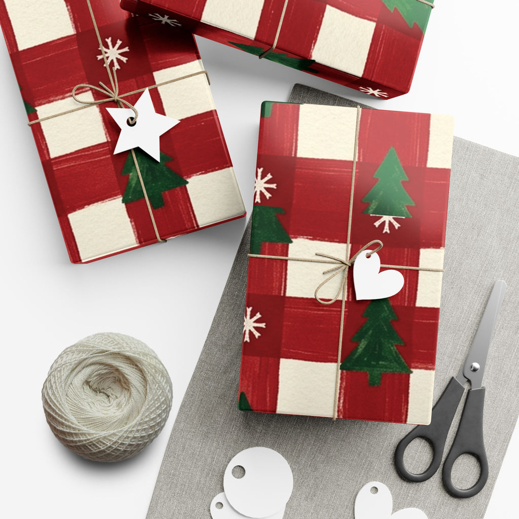 Christmas Giftwrap Paper, Classic Red (Custom)