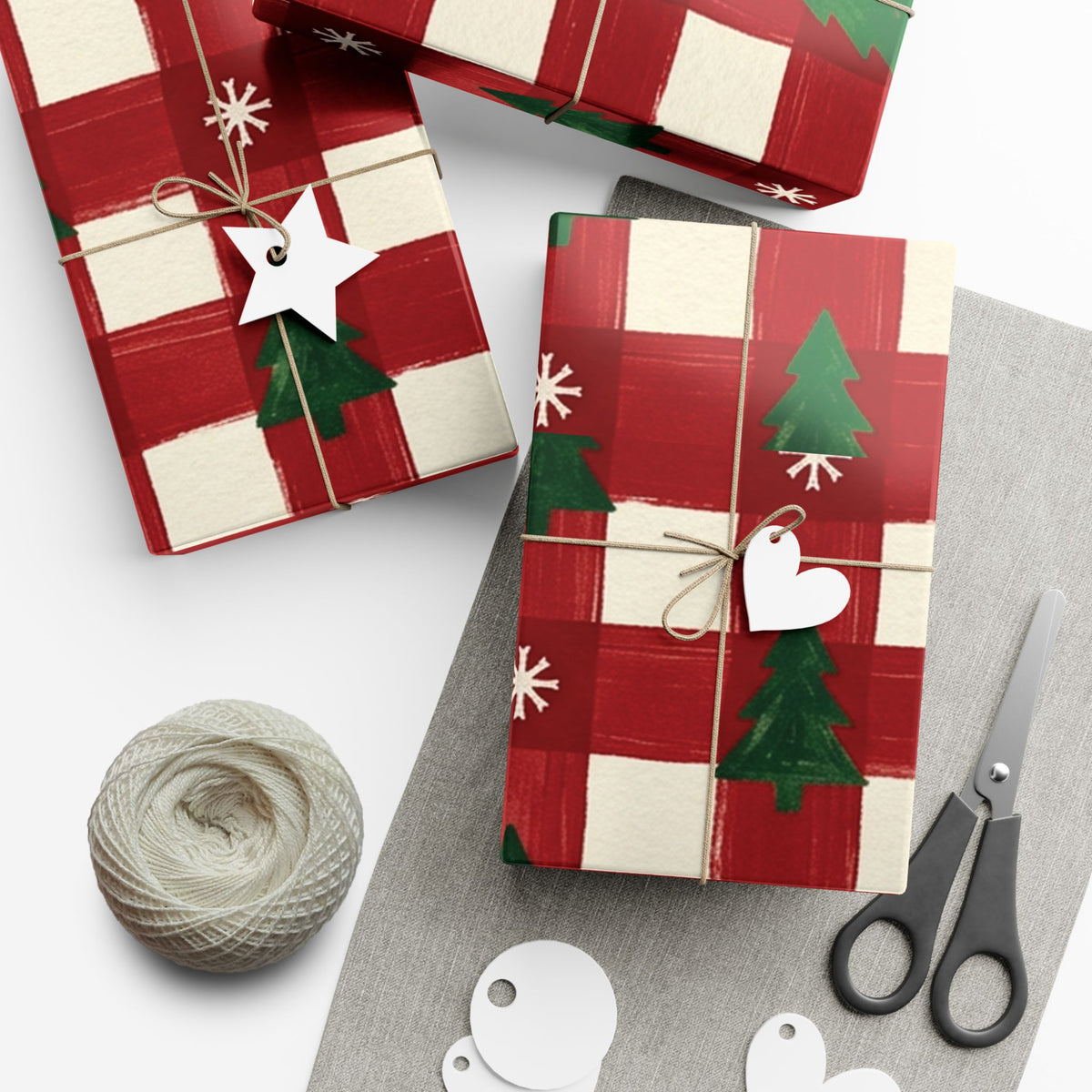 Christmas Giftwrap Paper, Classic Red (Custom)
