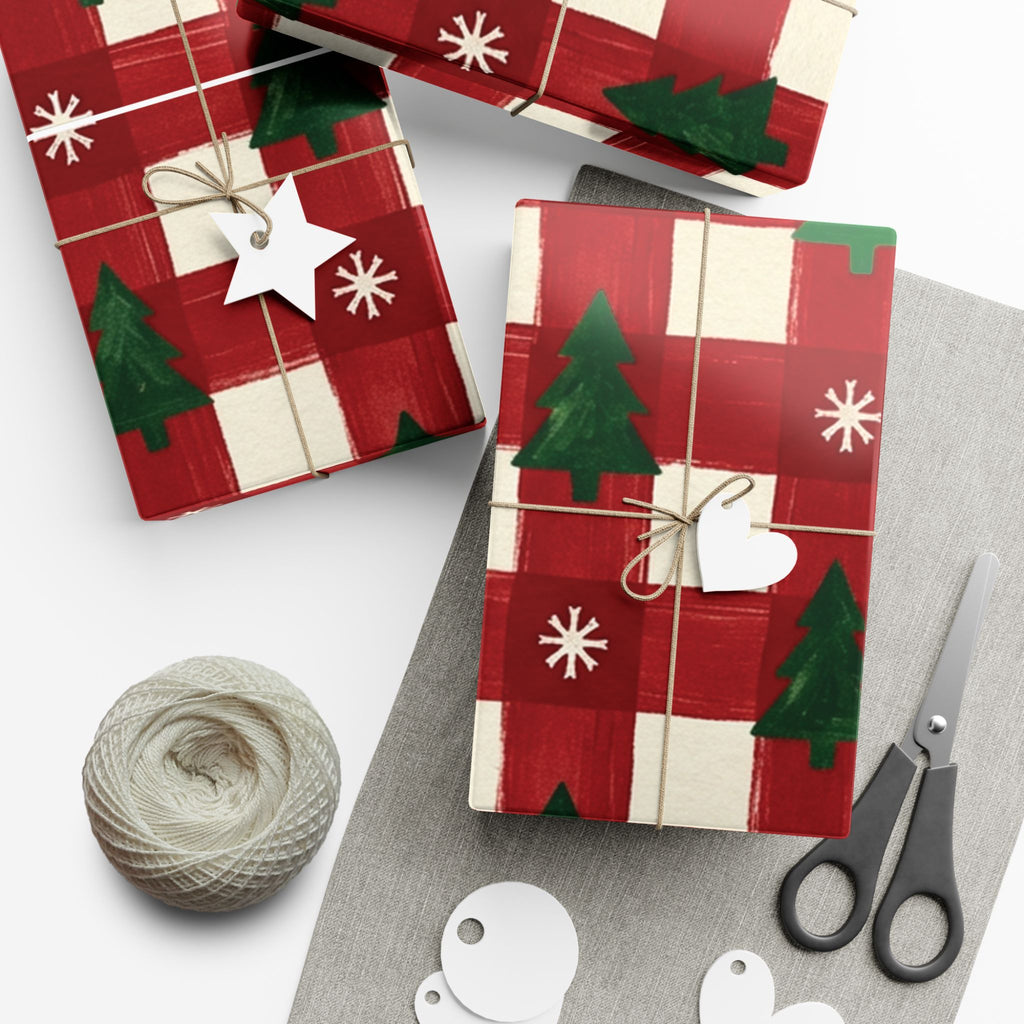 Christmas Giftwrap Paper, Classic Red (Custom)