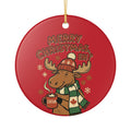 Ceramic Ornament, Merry Christmas Eh? (Red)