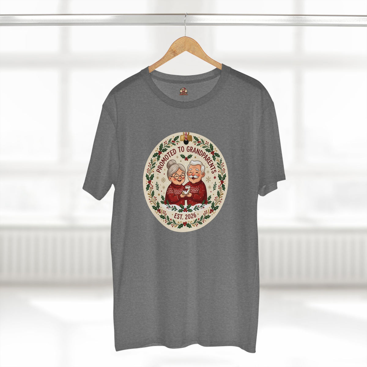 Casual Tee, Promoted to Grandparents (All Colors)(Custom)