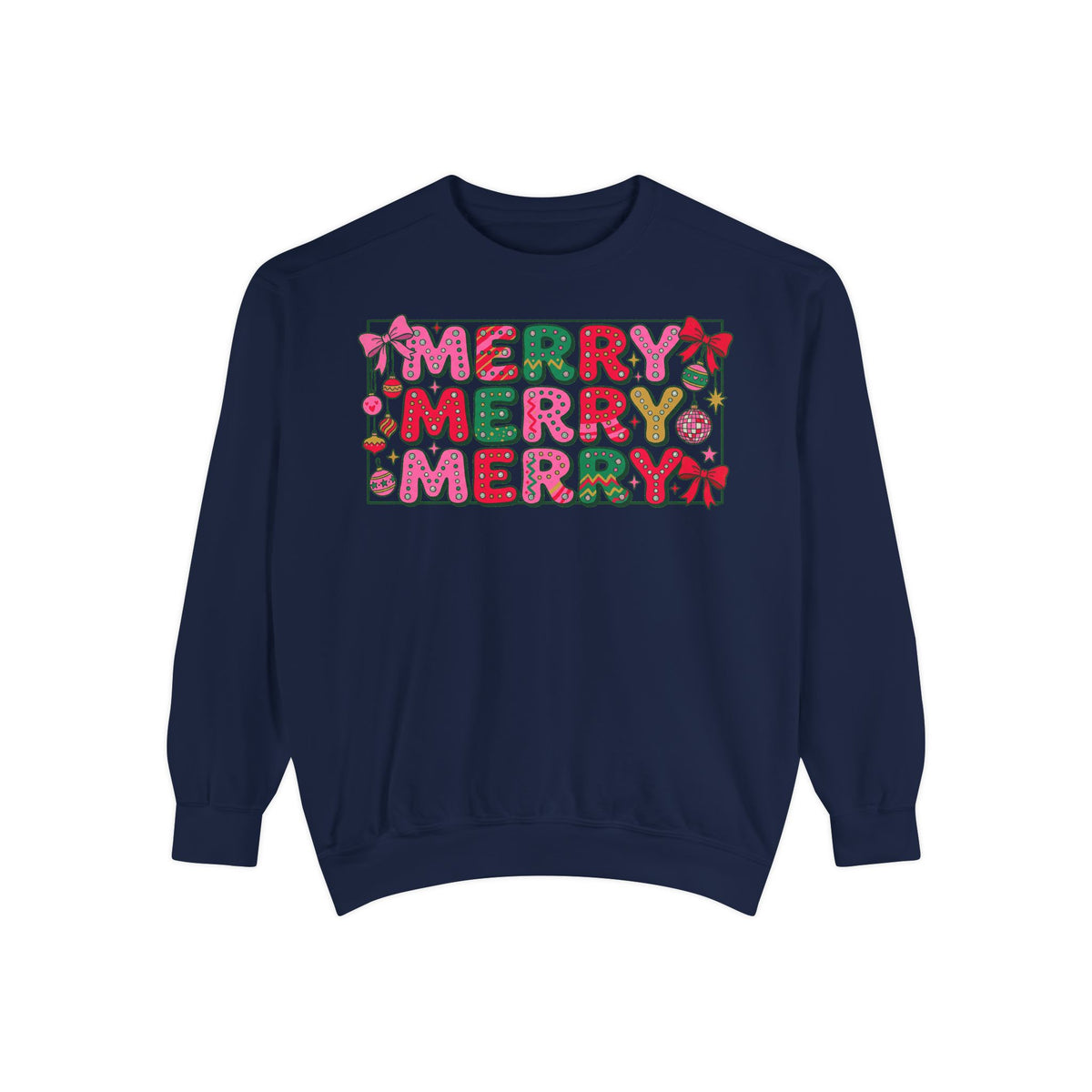 Dyed Sweatshirt, Merry Merry (White)